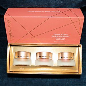 Jane Iredale Dazzle & Shine 24-Karat Gold Dust Shimmer Powder Trio